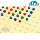  Giáo Cụ Montessori - Bảng chốt cắm hình vuông nhỏ - Small Square Root Board 