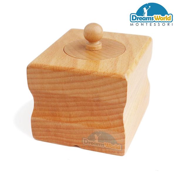  Giáo Cụ Montessori - Bộ hình trụ có núm 1 - Single Cylinder Block 