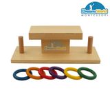  Giáo Cụ Montessori - Tháp xếp cân bằng - Ring Slide 