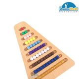  Giáo Cụ Montessori - Khay bậc thang hạt cườm - Bead Stairs Base 