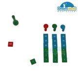  Giáo Cụ Montessori - Trò chơi với các tem số - Stamp Game 