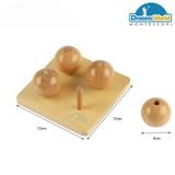  Giáo Cụ Montessori - Bóng trên chốt nhỏ - Balls On Small Pegs 