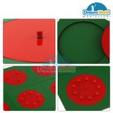  Giáo Cụ Montessori - Khung phân số tròn không kệ - Metal Fraction Circles without Stands 