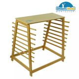  Giáo Cụ Montessori - Kệ đựng 8 bản đồ các châu lục và khu vực - Stand for Puzzle Maps 