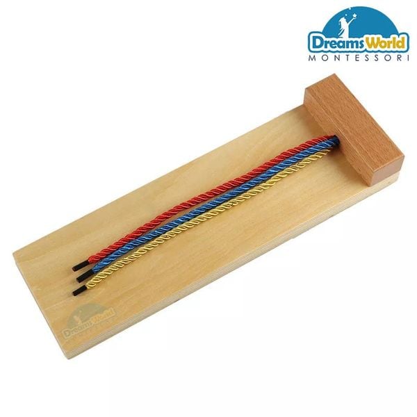  Giáo Cụ Montessori - Bảng bện - Braiding Board 