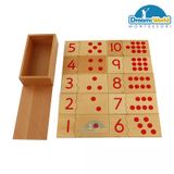  Giáo Cụ Montessori - Ghép số từ 1 đến 10   - Number Puzzle 1-10 