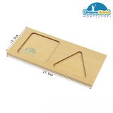  Giáo Cụ Montessori - Khay chứa dây cườm hàng chục - Teens Bead Stair Tray 