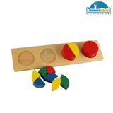  Giáo Cụ Montessori - Khoanh tròn nhiều khối - Children Toy Circle multiple blocks 
