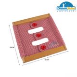  Giáo Cụ Montessori - Khung vải 3 nút cài cúc áo - Infant Toddler Dressing Frame: 3 Buttons 