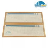  Giáo Cụ Montessori - Hộp học phép tính chia có thẻ điều khiển và bảng - Division Working Charts with frame 