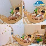 Bập bênh gỗ Montessori - Montessori wooden seesaw 