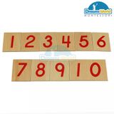  Giáo Cụ Montessori - Thẻ số từ 1 đến 10  - cards and counters 