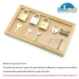  Giáo cụ Montessori - Bộ Khóa Montessori - Montessori Lock set 
