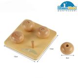  Giáo Cụ Montessori - Elip trên chốt nhỏ - Ellipsoids On Small Pegs 