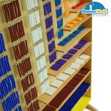  Giáo Cụ Montessori - Tủ đựng hạt các chuỗi hạt màu - Cabinet For Complete Bead Material 