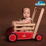 Giáo Cụ Montessori - Xe đẩy gỗ - Baby walker 