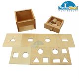  Giáo Cụ Montessori - Nhiều khối hình với hộp - Multiple Shapes Blocks With Box 