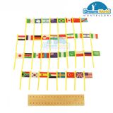 Giáo Cụ Montessori - Bản đồ và 36 lá cờ thế giới - Flags of the World 