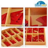  Giáo Cụ Montessori - Các hình tròn được cắt thành các phần bằng nhau có gắn nhãn - Cut - out Fraction Circles: 1/11 to 1/20 