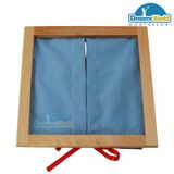  Giáo cụ Montessori - Khung dạy kỹ năng thắt nút dây, thắt nơ  -  Ribbon Tying Dressing Frame 
