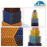  Giáo Cụ Montessori - Khối hạt cườm - Colored bead cubes 