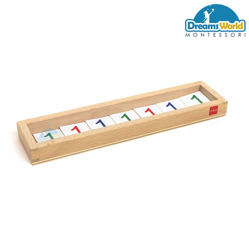  Giáo Cụ Montessori - Hệ thống phân cấp hình học của thẻ số - Geometric Hierarchy Of Number Cards 