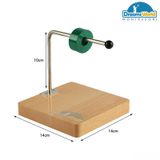  Giáo Cụ Montessori - Luồn hạt qua thanh ngang  có chốt - Horizontal Dowel Variation - Straight-beech basic 