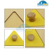  Giáo Cụ Montessori - Ghép tam giác - Triangle Puzzle 