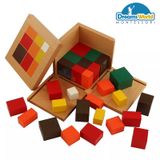  Giáo Cụ Montessori - Khối Tam thức đại số - Arithmetic Trinomial Cube 
