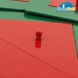  Giáo Cụ Montessori - Khung phân số vuông không kệ - Metal Fraction square without Stands 