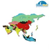  Giáo Cụ Montessori - Ghép bản đồ châu Á - Puzzle Map of Asia 