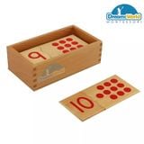  Giáo Cụ Montessori - Ghép số từ 1 đến 10   - Number Puzzle 1-10 