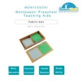  Giáo Cụ Montessori -  Phân biệt cấu trúc vải nhiều màu sắc 03 - Second Fabric Box-3 pairs 