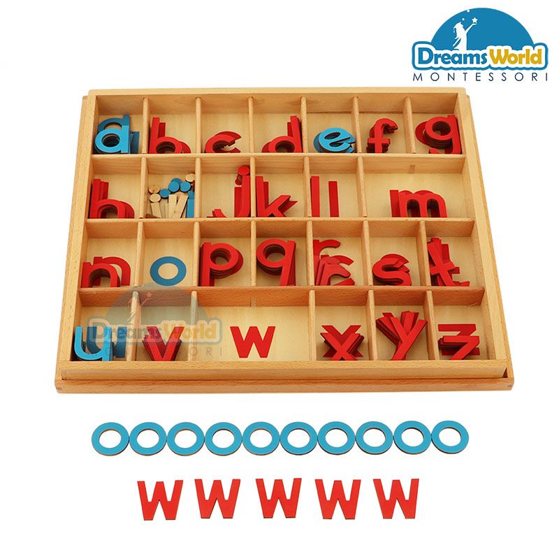 Small Movable Alphabet (Red & Blue)