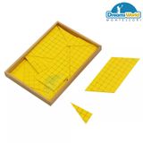  Giáo Cụ Montessori - Hình tam giác màu vàng - Yellow Triangle for Area 