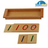  Giáo Cụ Montessori - Giới thiệu về ký hiệu thập phân  - Wood Introduction to Decimal Symbol 