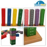  Giáo Cụ Montessori - Bộ phân số - Fractions Stacker 