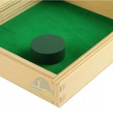  Giáo Cụ Montessori - Luồn đồng xu - Imbucare board with Kint disc 