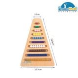  Giáo Cụ Montessori - Khay bậc thang hạt cườm - Bead Stairs Base 