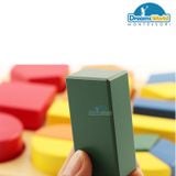  Giáo Cụ Montessori - Ghép hình đa giác có khay  - Assembly Geometric Shape Tray 