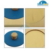  Giáo Cụ Montessori - Ghép hình tròn nhỏ - Small Circle Puzzle 