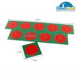  Giáo Cụ Montessori - Khung phân số tròn không kệ - Metal Fraction Circles without Stands 