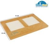  Giáo cụ Montessori - Khay chứa viết chữ - Metal Insets Tracing Tray 