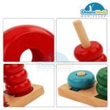  Giáo Cụ Montessori - Bộ tính Abacus  - Wooden Counting Mathematics Abacus 