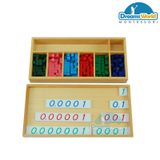  Giáo Cụ Montessori - Bộ phân số thập phân - Decimal Fraction Material set 