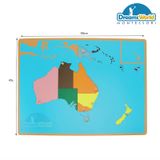  Giáo Cụ Montessori - Ghép bản đồ châu Úc - Puzzle Map of Australia 