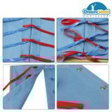  Giáo cụ Montessori - Khung dạy kỹ năng thắt nút dây, thắt nơ  -  Ribbon Tying Dressing Frame 