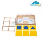  Giáo Cụ Montessori -  Khay hình học cơ bản - Geometric Demonstration Tray 