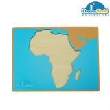  Giáo Cụ Montessori - Ghép bản đồ châu Phi - Puzzle Map of Africa 