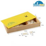  Giáo Cụ Montessori - Hộp phép tính nhân với bộ thẻ điều khiển bằng gỗ - Multiplication Equations and Products Box 